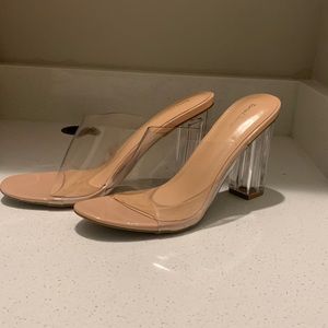 Clear Glass Heels